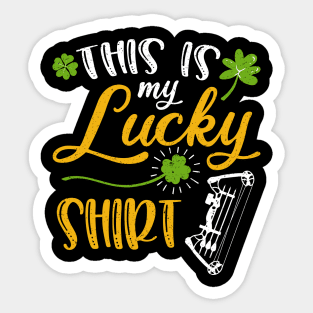 Archery This is My Lucky Shirt St Patrick's Day Sticker